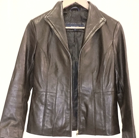 Cole Haan Leather Jacket - Picture 1 of 3